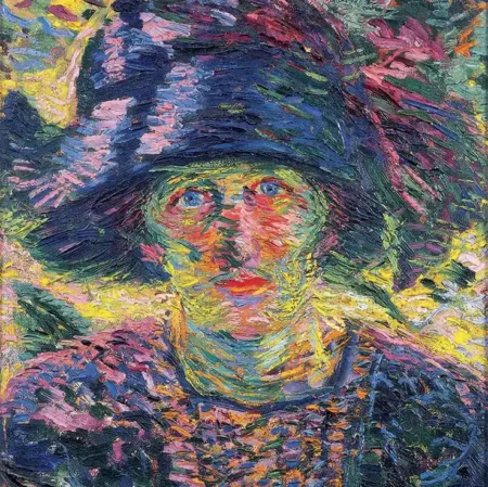 Umberto Boccioni "Ritratto femminile", 1911, Olio su tela Collezione della Fondazione Cariverona, Italia